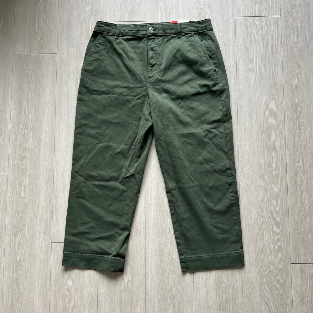Everlane Utility Straight Leg Pant Womens 16 Green